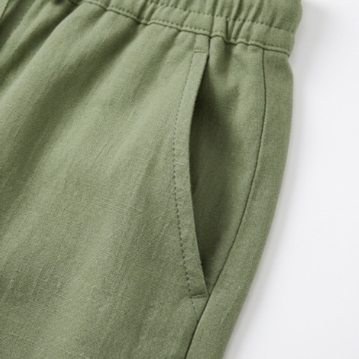 Selavyn | Women's Drawstring Capri Pants - Olive Green - Image 7