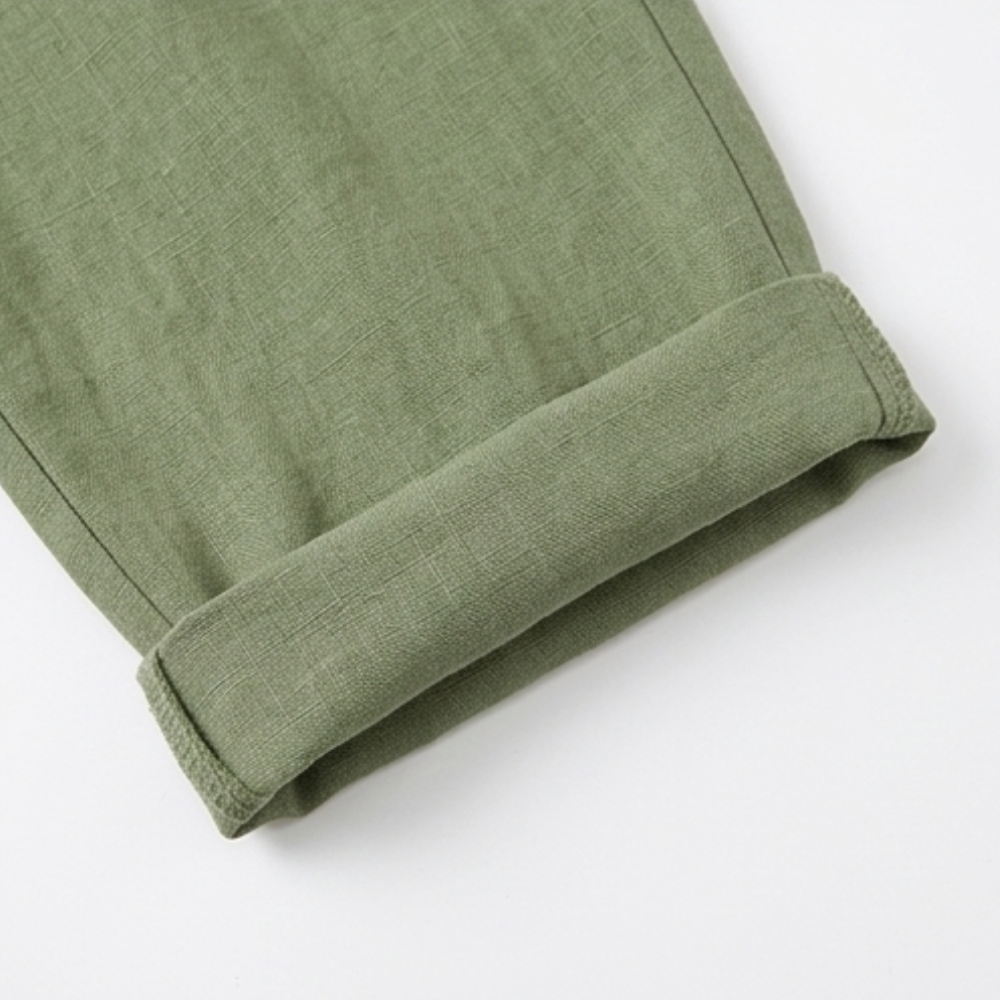 Selavyn | Women's Drawstring Capri Pants - Olive Green - Image 8