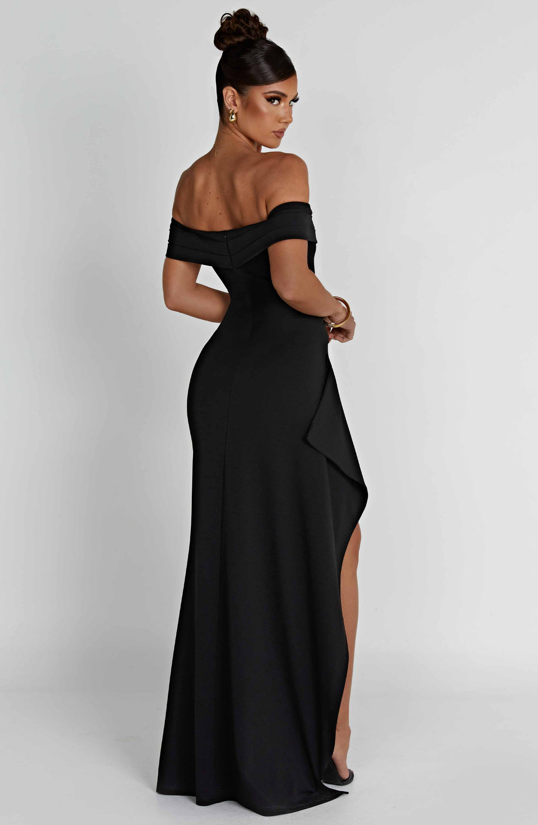 Selvaine | Women's Sequin Party Dress Maxi Gown - Black - Image 16