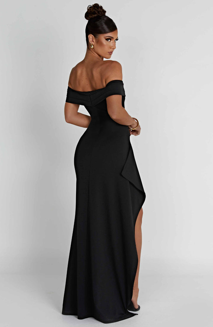 Selvaine | Women's Sequin Party Dress Maxi Gown - Black - Image 16