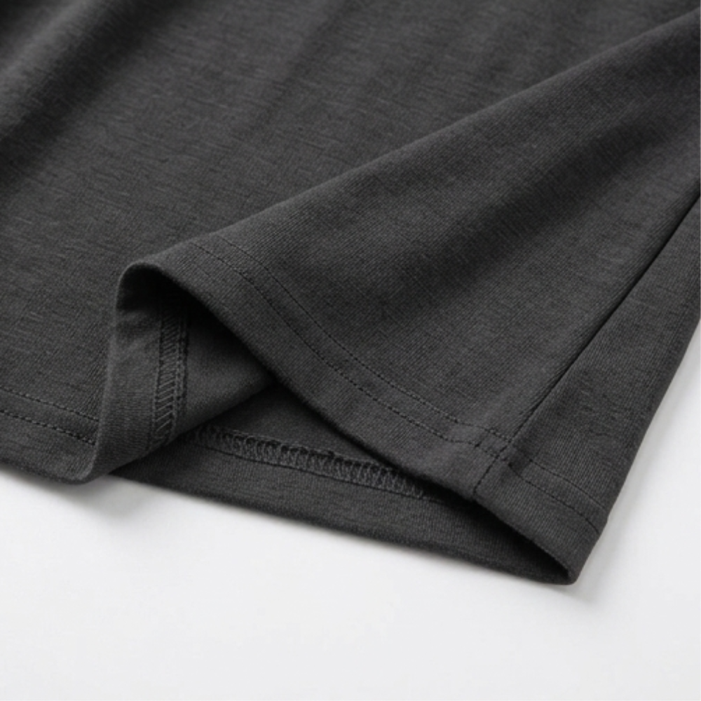 Selvine | Women's Crossover V-Neck Midi Dress with Pockets - Black - Image 10
