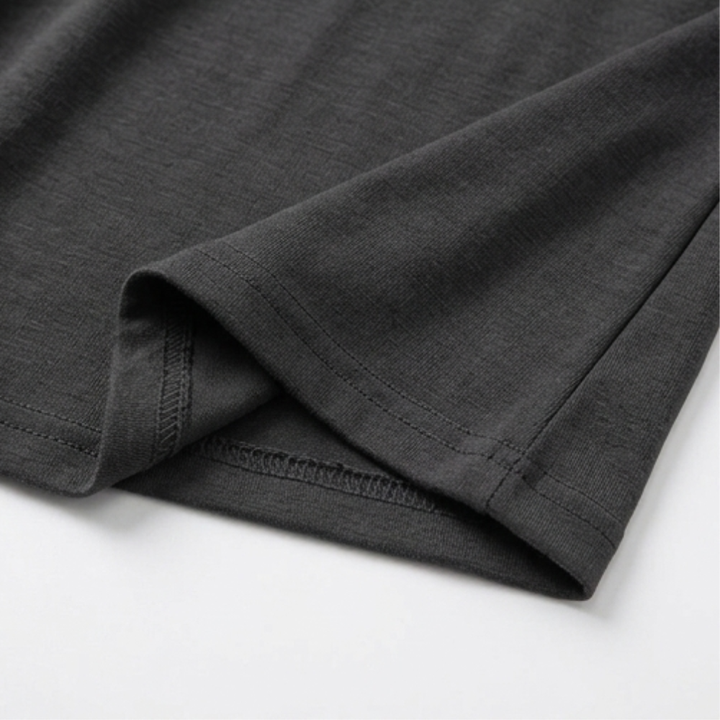 Selvine | Women's Crossover V-Neck Midi Dress with Pockets - Black - Image 10