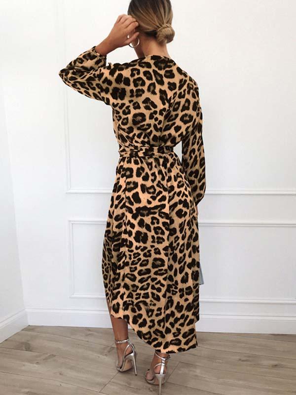 Selvorna | Women's Print Wrap Midi Dress - Image 6