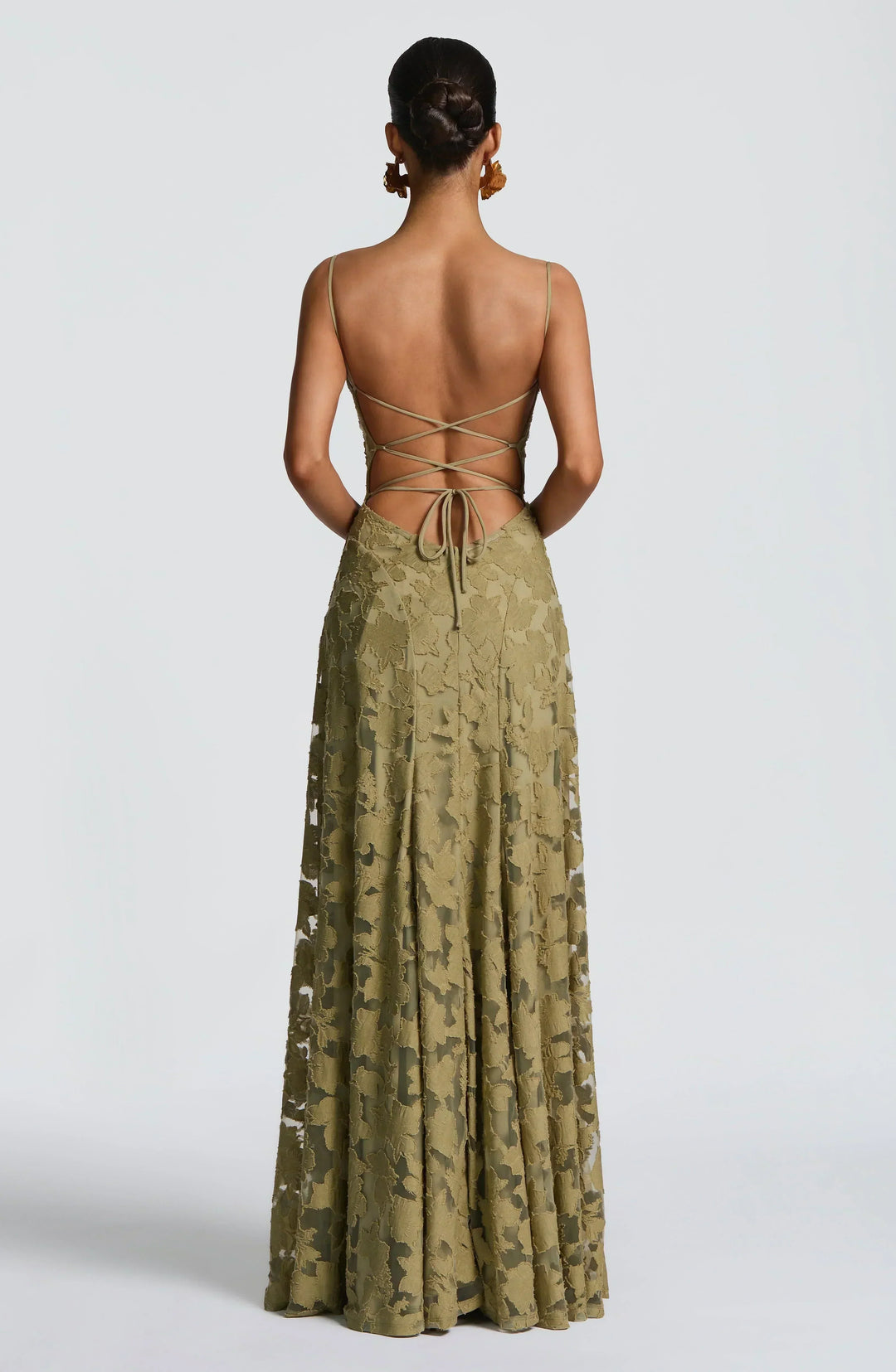 Solenne | Women's Wedding Guest Maxi Dress - Burgundy - Image 8
