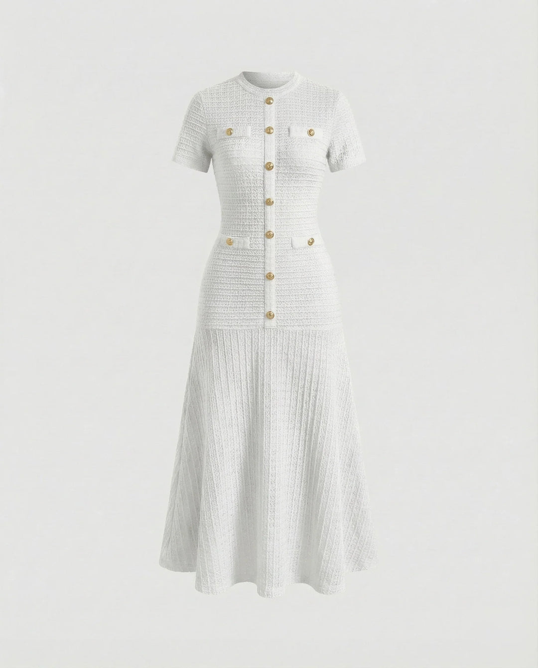 Solvane | Women's Knit Button-Front Maxi Dress - Image 8