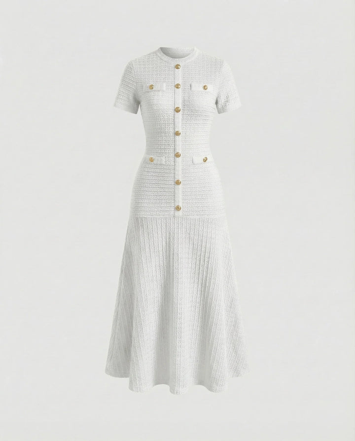 Solvane | Women's Knit Button-Front Maxi Dress - Image 8