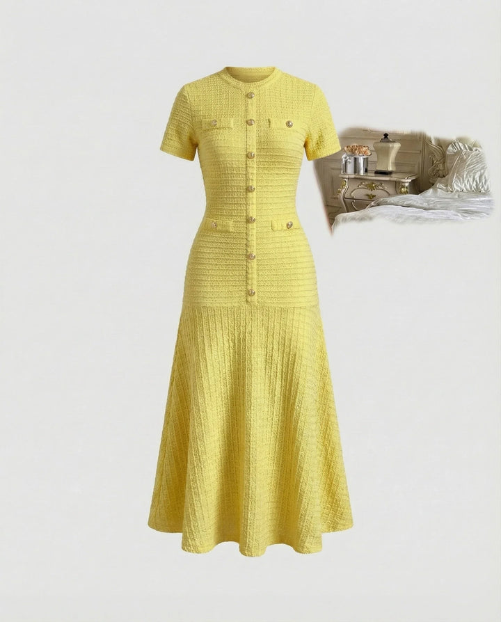 Solvane | Women's Knit Button-Front Maxi Dress - Image 9