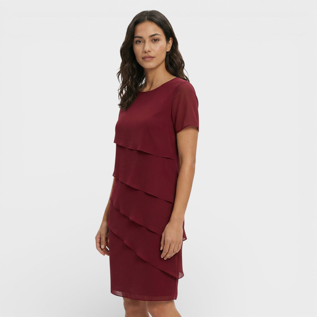 Solvara | Women's Wedding Guest Dress Tiered Ruffle - Image 12
