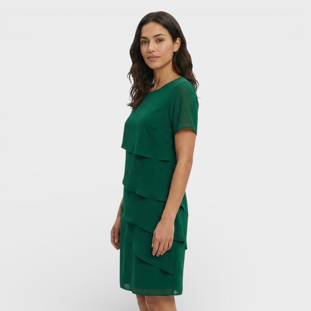Solvara | Women's Wedding Guest Dress Tiered Ruffle - Image 14