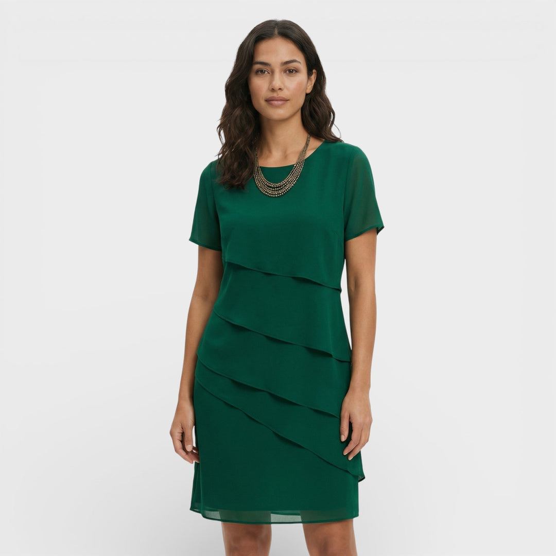 Solvara | Women's Wedding Guest Dress Tiered Ruffle - Image 6