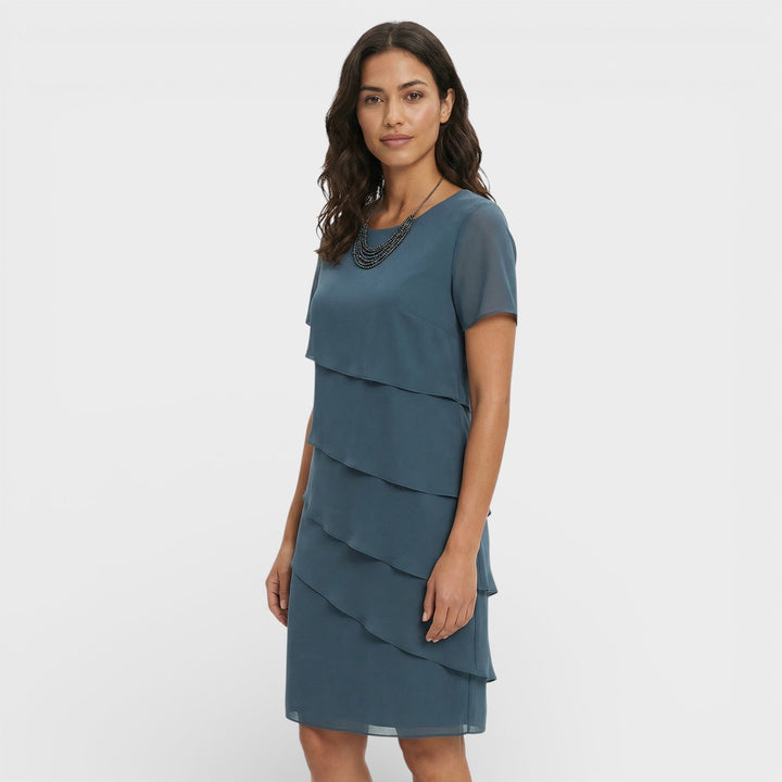 Solvara | Women's Wedding Guest Dress Tiered Ruffle - Image 7