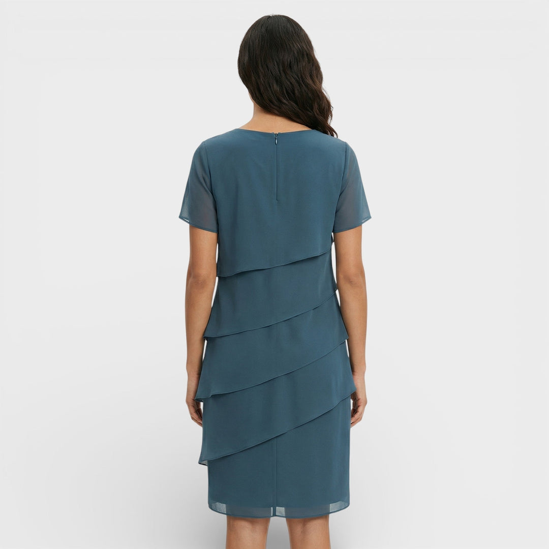 Solvara | Women's Wedding Guest Dress Tiered Ruffle - Image 9