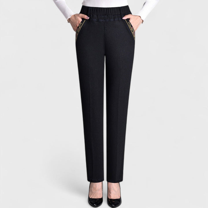 Marian™ | Women's Stretch Jeans with Side Pockets and Elastic Waist
