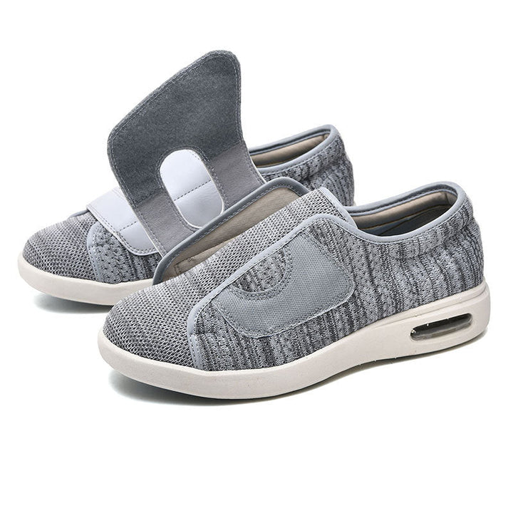 Sybilla | Women's Extra Wide Orthopedic Walking Shoes - Grey - Image 1