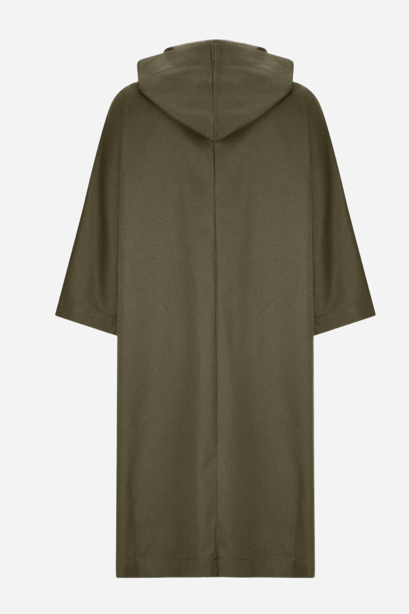 Tabitha | Women's Oversized Hooded Long Coat - Burgundy - Image 8