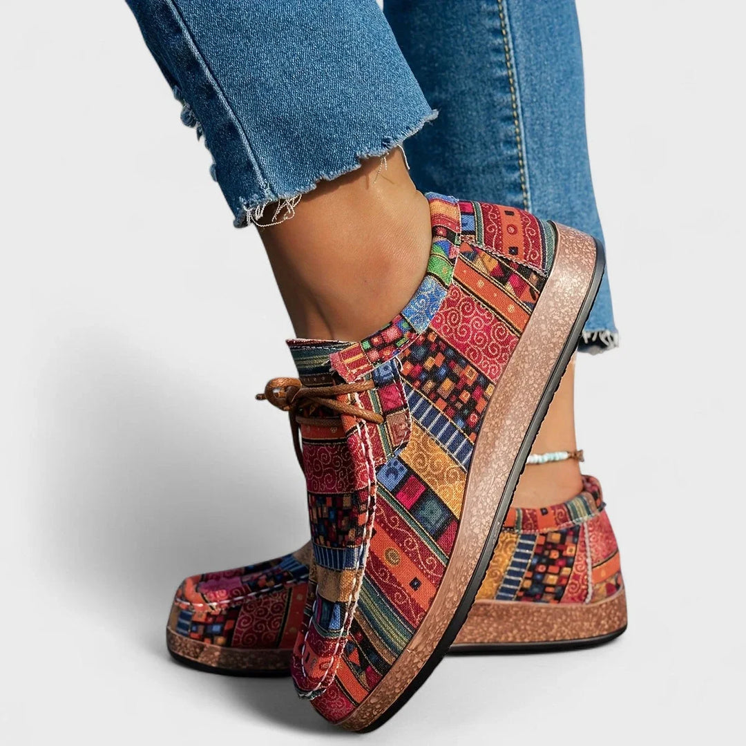 Tallowra | Women's Orthopedic Boho Flat Sneakers - Image 5