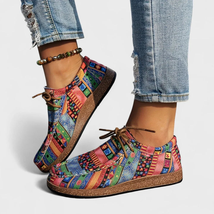 Tallowra | Women's Orthopedic Boho Flat Sneakers - Image 6
