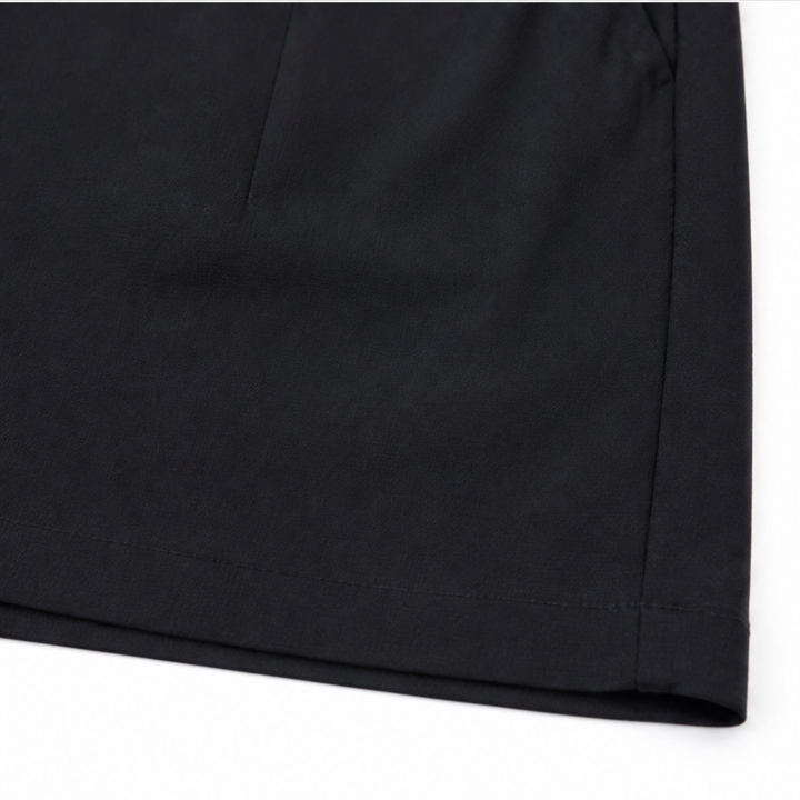 Tamara | Women's High-Waisted Shorts with Pockets - Black - Image 10