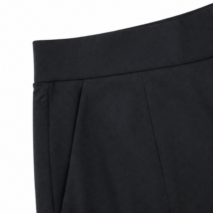 Tamara | Women's High-Waisted Shorts with Pockets - Black - Image 9
