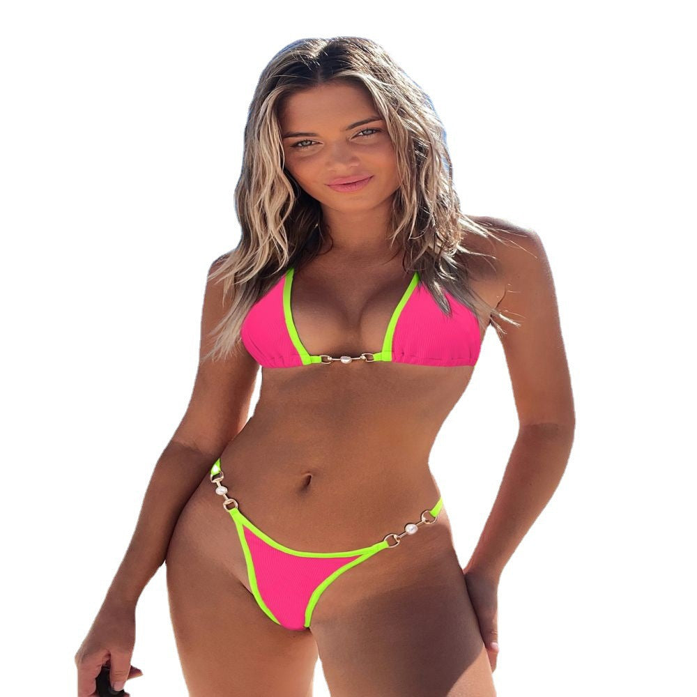 Tavelle | Women's Bikini Set Triangle Halter Swimwear - Image 5