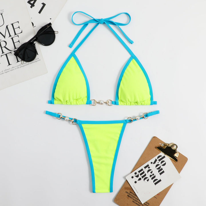 Tavelle | Women's Bikini Set Triangle Halter Swimwear - Image 6