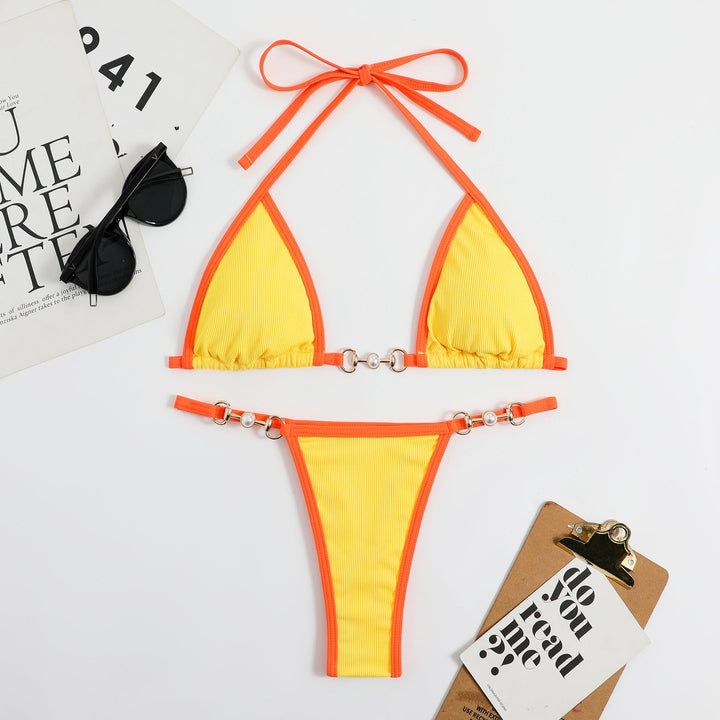 Tavelle | Women's Bikini Set Triangle Halter Swimwear - Image 7