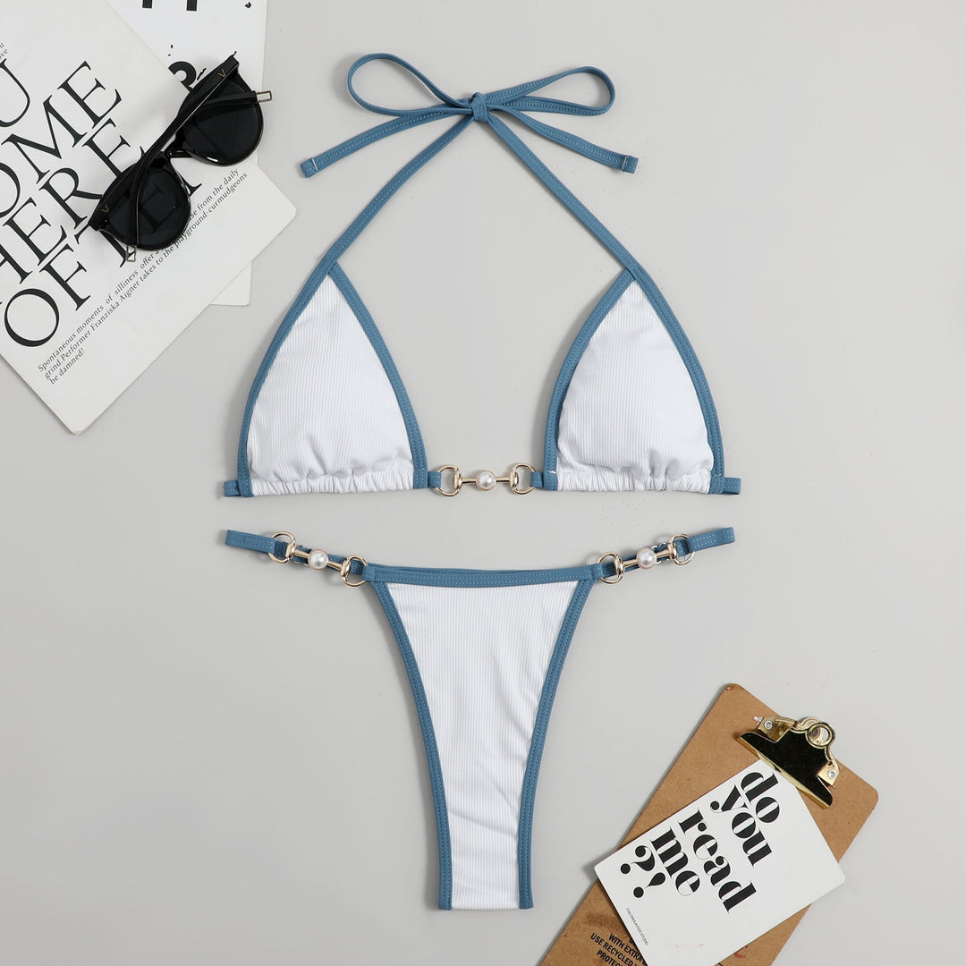 Tavelle | Women's Bikini Set Triangle Halter Swimwear - Image 8