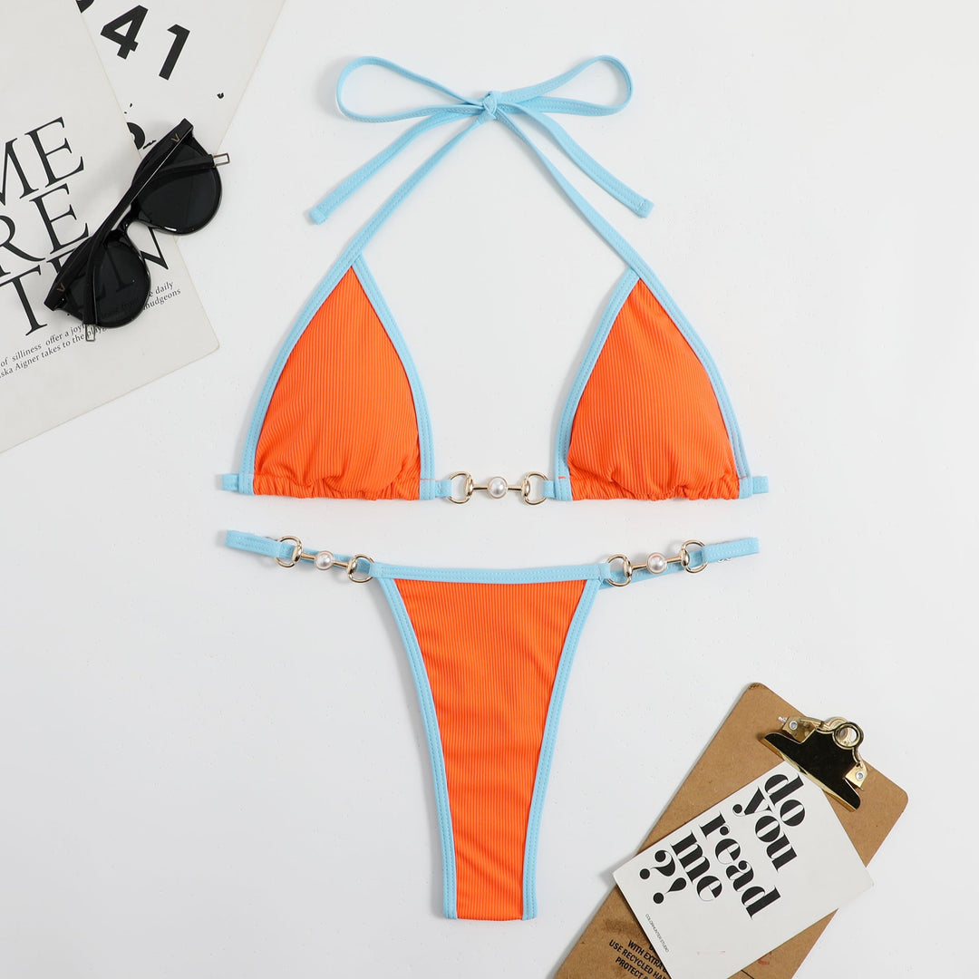 Tavelle | Women's Bikini Set Triangle Halter Swimwear - Image 9