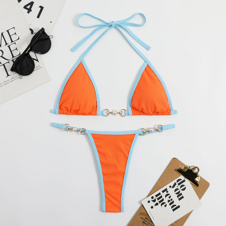 Tavelle | Women's Bikini Set Triangle Halter Swimwear - Image 9