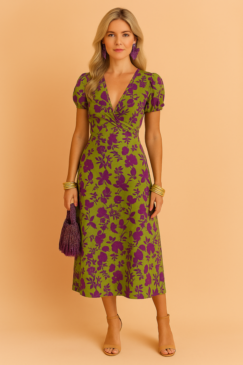 Tavindra | Women's Summer Midi Dress - Image 2