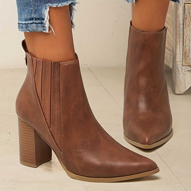 Tavrelle | Women's Block Heel Ankle Boots - Image 10