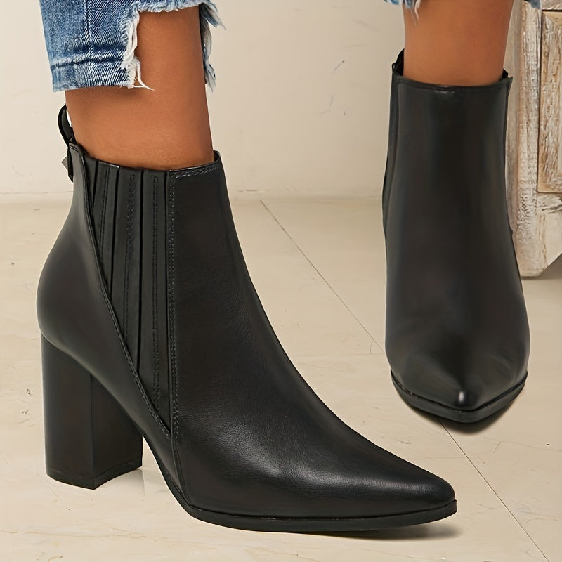 Tavrelle | Women's Block Heel Ankle Boots - Image 5