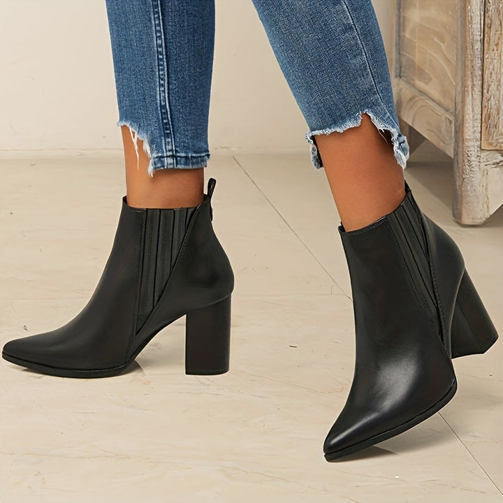 Tavrelle | Women's Block Heel Ankle Boots - Image 8