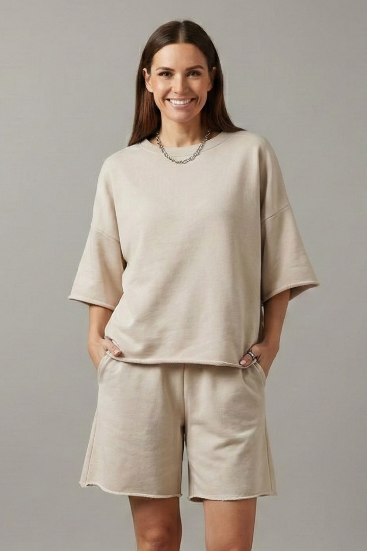Telvaine | Women's Relaxed Fit Shorts Set - Image 1