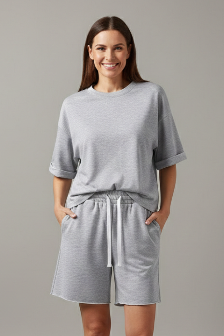Telvaine | Women's Relaxed Fit Shorts Set - Image 3