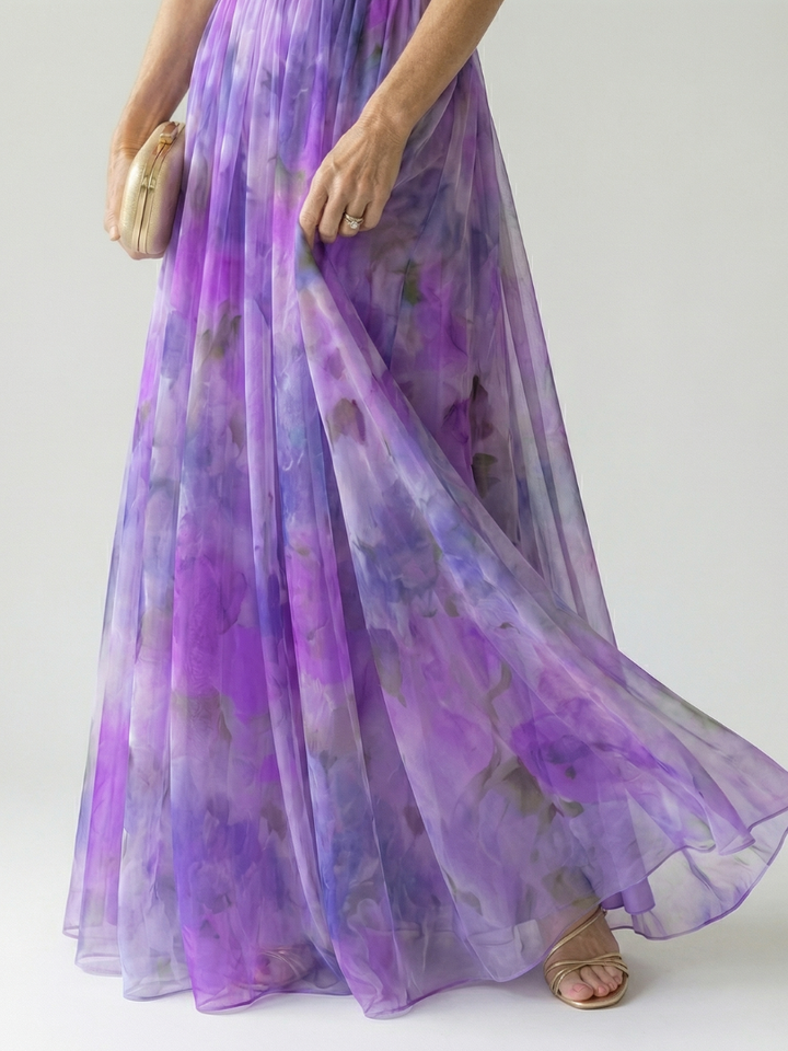 Thessaly | Women's Floral Maxi Dress Wrap Bodice - Image 20