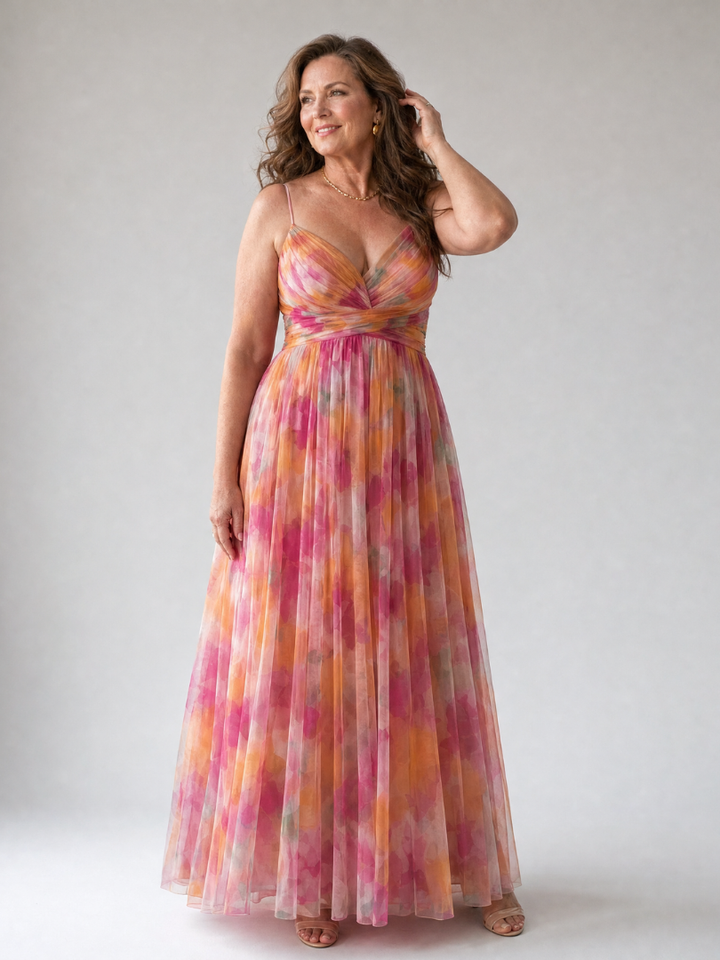 Thessaly | Women's Floral Maxi Dress Wrap Bodice - Image 22
