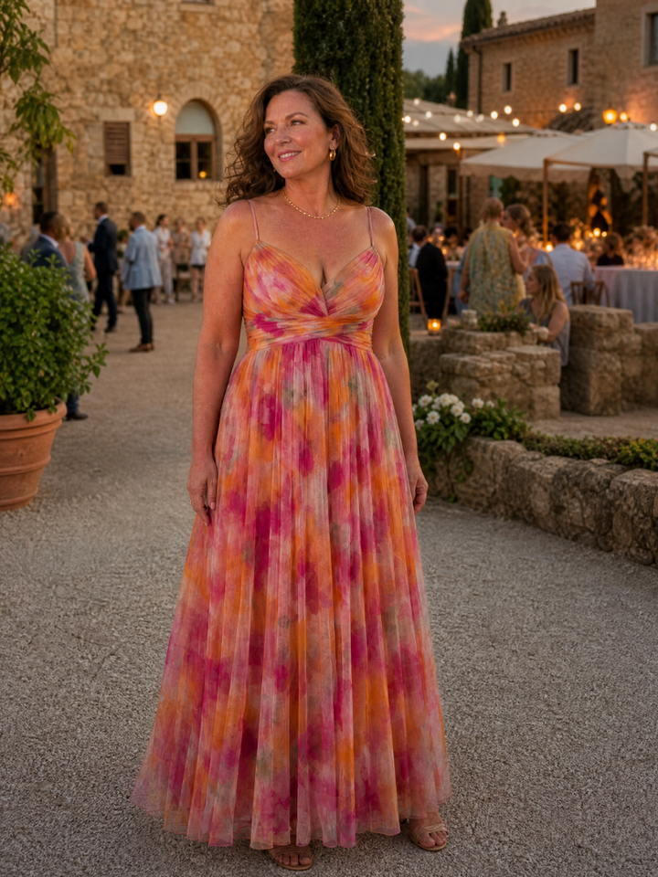 Thessaly | Women's Floral Maxi Dress Wrap Bodice - Image 24