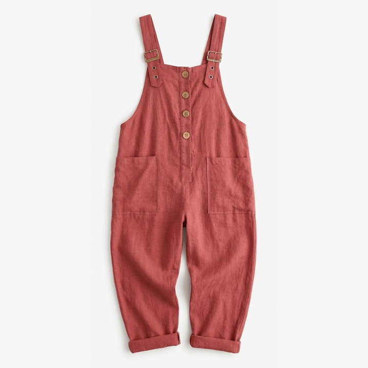 Thessaly | Women's Relaxed Fit Bib Overall Jumpsuit - Green - Image 13