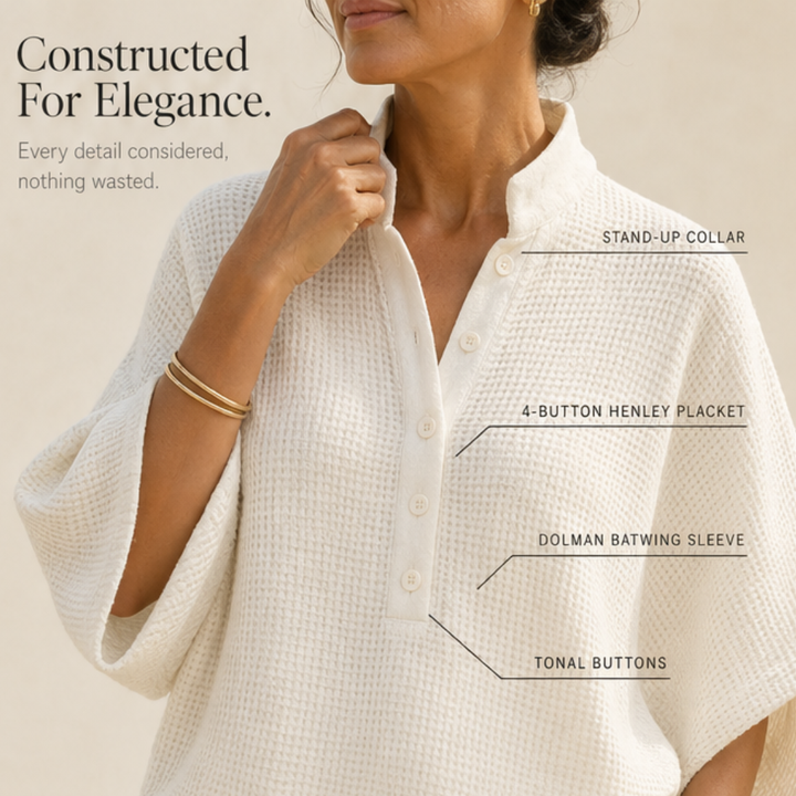Thessaly | Women's Waffle Knit Co-ord Two-Piece Set - Powder Blue - Image 10