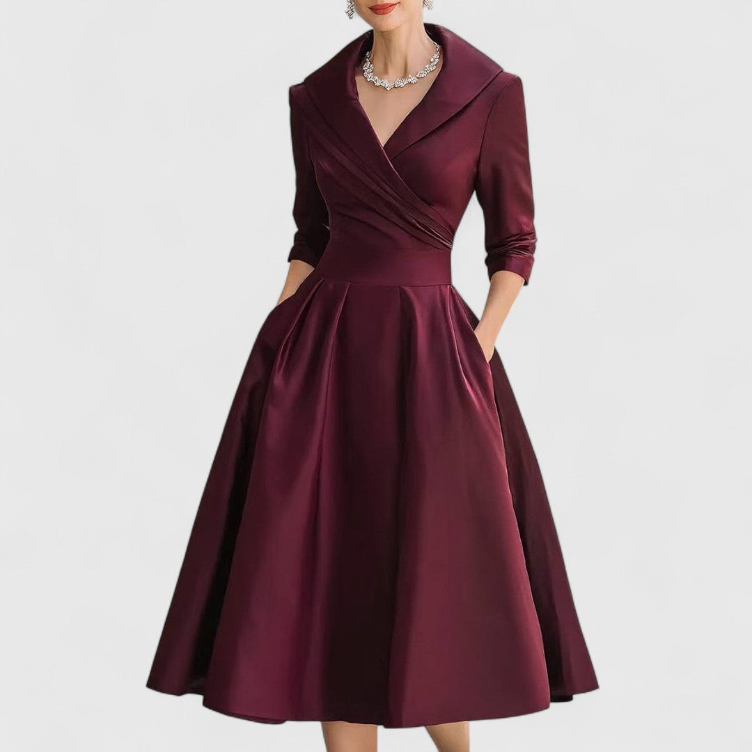 Thesswyn | Women's Wedding Guest Midi Dress - Image 3