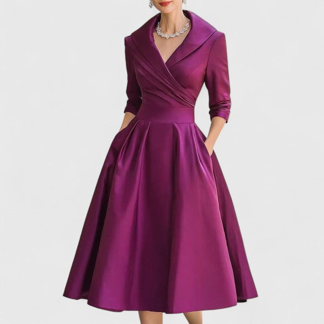 Thesswyn | Women's Wedding Guest Midi Dress - Image 4