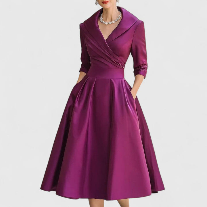Thesswyn | Women's Wedding Guest Midi Dress - Image 4