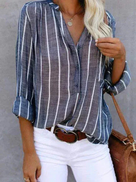 Threnova | Women's Boho Long Sleeve Blouse - Image 2