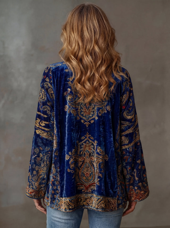 Threnova | Women's Boho Print Kimono Jacket Cardigan - Image 4