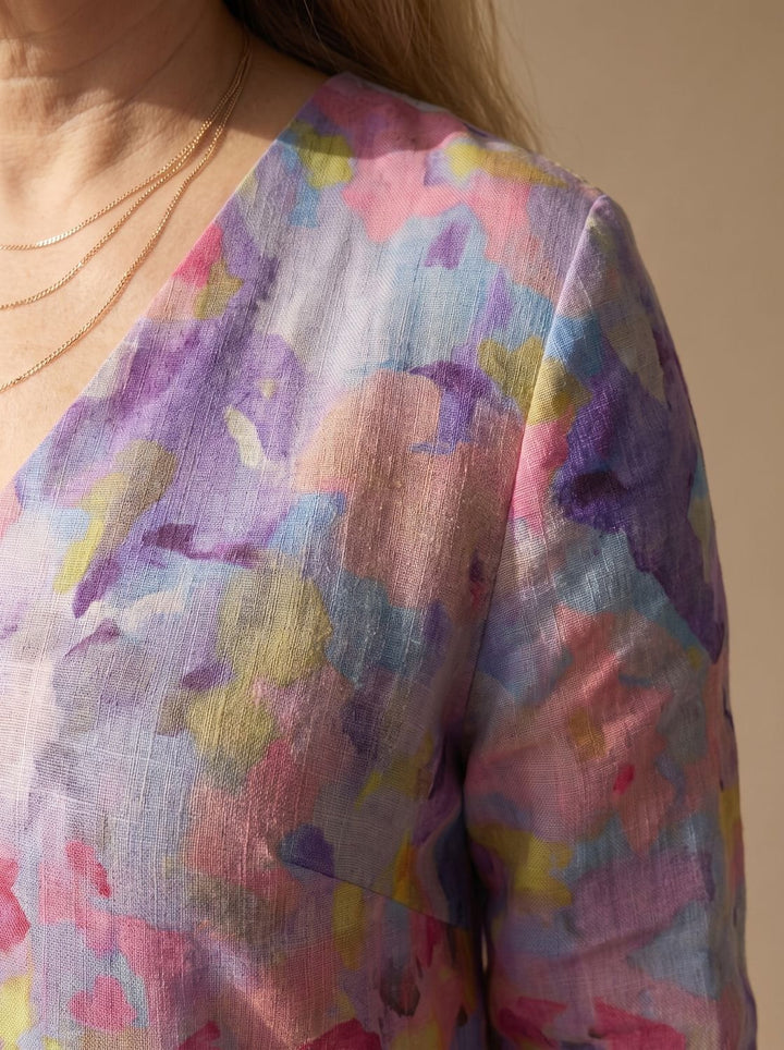 Threnova | Women's Floral Summer Midi Dress - Image 3