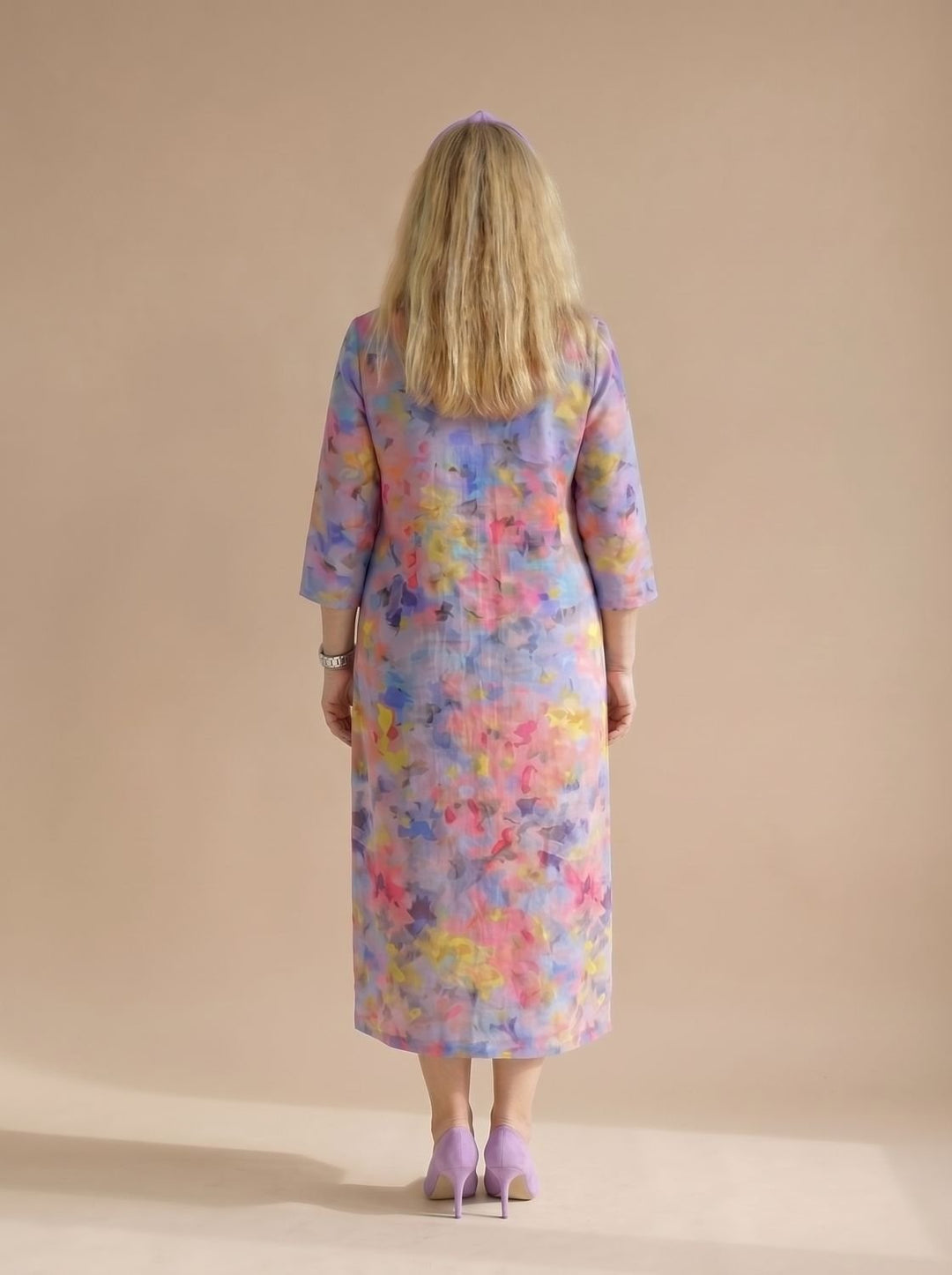 Threnova | Women's Floral Summer Midi Dress - Image 4