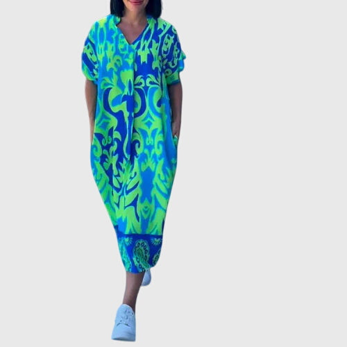 Tindelle | Women's Printed Summer Maxi Dress - Image 1