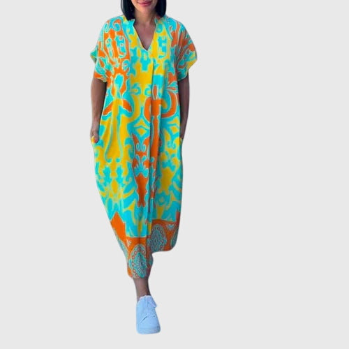 Tindelle | Women's Printed Summer Maxi Dress - Image 2