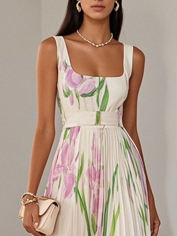 Tindrave | Women's Summer Maxi Dress - Floral - Image 2